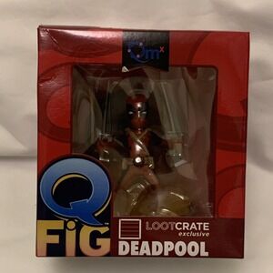 Deadpool QFig display figure Xmen Marvel Comics 2015 Lootcrate Exclusive NEW